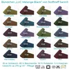 Bündchenstoff LUC Melange Black Dunkelblau, Uni 270 g/m², Produktbild-Vorschau 2