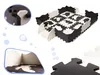 Tapis puzzles en mousse / parc pour enfants 25 pièces noir Voir les images du produit 2