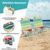 COSTWAY Składane krzesło plażowe, krzesło kempingowe z Podgląd zdjęcia produktu 7