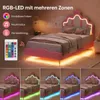 INONEFT Polsterbett Kinderbett 90x200cm, Prinzessin Bett Produktbild-Vorschau 5