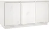 vidaXL, aparador blanco, 111 x 34 x 60 cm, madera maciza de Vista previa de la imagen del producto 2