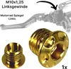 F26 TITAN Motorrad Spiegel Stopfen Links Gewinde M10 x 1.25 Produktbild-Vorschau 1