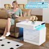 Nachttisch Nachtschrank mit LED-Beleuchtung mit 2 Produktbild-Vorschau 2
