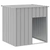 Niche pour chiens avec toit gris clair 110x103x109 cm Acier Voir les images du produit 1