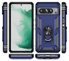 Multiple views of a blue phone case with a ring holder. Produktbild-Vorschau