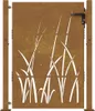 vidaXL Záhradná brána 100x125 cm Corten oceľový trávový Náhľad obrázku produktu 3