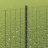vidaXL Plotový sloupek 5 ks šedý 150 cm ocelový Náhled obrázku produktu 4