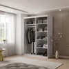 Kleiderschrank CAMARO PLUS 150 cm Schiebetürenschrank Weiß Produktbild-Vorschau 7
