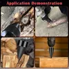 Bohrkegel Holzspalter Bohrer-Set, 32mm+42mm Holzspalter Produktbild-Vorschau 4