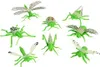8er Set Insekten aus Plastik ca. 4-8 cm groß "Glow in the Produktbild-Vorschau 1