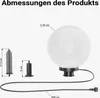 Wiltec Kugelleuchte Ø 30 cm mit Erdspieß, Gartenleuchte 40 Produktbild-Vorschau 3
