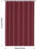 Duschvorhang 180x180 cm Dunkel Rot Wasserdicht Produktbild-Vorschau 2
