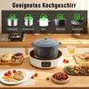 HOMCOM Glaskeramikkochfeld 2 in 1 Kochfeld mit Grillplatte Produktbild-Vorschau 5
