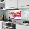 Küchenrückwand Spritzschutz Glas mit Motiv Farbige Schleier Produktbild-Vorschau 2