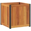 Pflanzkübel 45x45x44 cm Massivholz Akazie und Stahl Produktbild-Vorschau 6