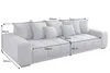riess-ambiente Modernes XXL Sofa ELEGANCIA 285cm anthrazit Produktbild-Vorschau 2