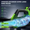 Laubbläser Elektrischer Kabelloser Laubbläser mit 2 Akkus Produktbild-Vorschau 2