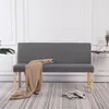 vidaXL Lavica 139,5 cm Svetlo šedá Polyester Náhľad obrázku produktu 2