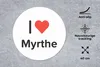 MuchoWow® Mauspad Mousepad Ich liebe - Myrthe - Mädchen Produktbild-Vorschau 2