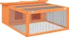 vidaXL Králíkárna hnědá 117,5x97x47,5 cm Masivní borovicové Náhled obrázku produktu 1