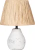 BELIANI Tischlampe Weiß und Naturfarben Keramik Vasenform Produktbild-Vorschau 5