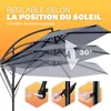 KINGSLEEVE® Parasol de jardin extérieur en alu Parasol Voir les images du produit 4
