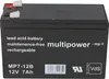 Multipower Blei-Akku MP7-12B Pb 12V 7Ah + Ladegerät Produktbild-Vorschau 3
