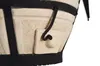 A close-up view of a textured beige drum with black straps and a small decorative element. Anteprima dell’immagine prodotto