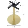A product shot of a table base with dimensions indicated. Produktbild-Vorschau