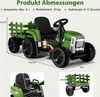 COSTWAY 12V 3-Gang Traktor mit abnehmbarem Anhänger und Produktbild-Vorschau 7