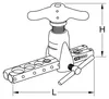 KS TOOLS Bördelgerät 122.0808 135mm 1600g Produktbild-Vorschau 2