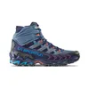 Wanderschuh "Ultra Raptor II Mid GTX" von La Sportiva in Blau und Schwarz mit orangefarbenen Akzenten. Voir les images du produit