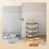 WOLTU Schuhregal schmal 4 Ebenen, Metall, für 8 Paar Produktbild-Vorschau 6