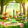 FableKids detská kolobežka zelená | mestská kolobežka s LED Náhľad obrázku produktu 7
