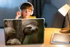 MuchoWow® Laptop Aufkleber Sticker Cover Ein Faultier in Produktbild-Vorschau 3