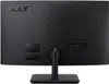The back of a black computer monitor on a black stand. Produktbild-Vorschau
