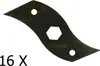 lama scarificatrice 16 X 15 CM per Einhell RG-SA1433 Klippo Anteprima dell’immagine prodotto 1