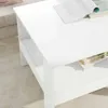 vidaXL Stolik kawowy biały 57 x 55 x 45 cm materiał Podgląd zdjęcia produktu 4