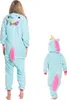 Nikcorp Jumpsuit Pyjama Damen Kinder Onesie Pegasus Blau L Produktbild-Vorschau 8