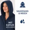 Betz Bademantel Frottee mit Kapuze TEDDY Farbe - dunkelblau Produktbild-Vorschau 6