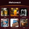 Edelstahl Eiswürfel Wiederverwendbare 8er-Packung Zange und Produktbild-Vorschau 3