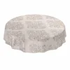 Tischdecke Wachstuch Ornamente Beige Robust Wasserabweisend Produktbild-Vorschau 1