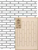 Wandschablone Groß Muster, Malschablone 59x95 cm Ziegelwand Produktbild-Vorschau 1