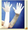Satin-Handschuhe 40 cm lang silber Kostüm-Zubehör Produktbild-Vorschau 1