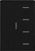 Möbel Sideboard Schwarz Eiche 60x31x84 cm Holzwerkstoff - Produktbild-Vorschau 2