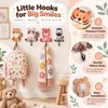8er-Set selbstklebende Tier-Holzhaken, 7,5 x 6 cm Productafbeelding-voorbeeld