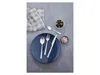 A table setting with cutlery, a plate, olives, and salt. Produktbild-Vorschau