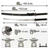 Katana Schwert Samurai Schwert Schwarz - Katana Schwert Produktbild-Vorschau 24