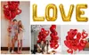 28 Stück LOVE Herz XXL Folienballon Set rot gold – Produktbild-Vorschau 9