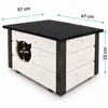 Katzenhaus XL Katzenhütte Katzenhöhle Outdoor draußen Produktbild-Vorschau 4